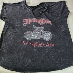 Motley Crue 2021 Black Tshirt With Graphics Size 3X